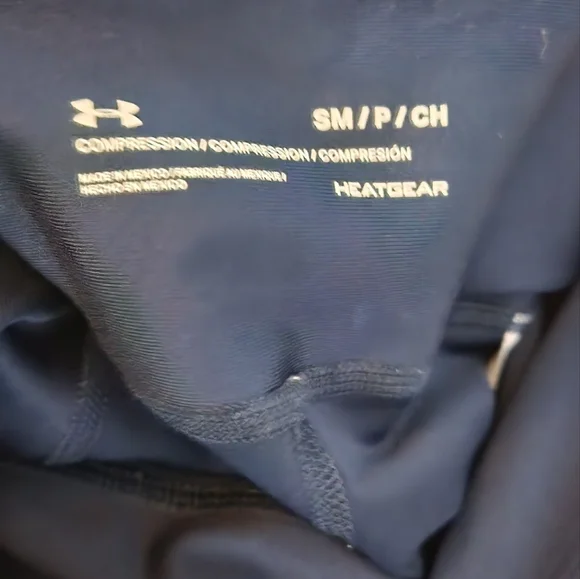 Under Armour Women's Blue Compression workout Active leggings Sz Small - Picture 3 of 3